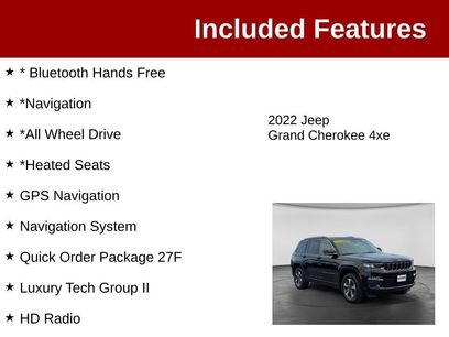 Used 2022 Jeep Grand Cherokee Limited 4xe w/ Luxury Tech Group II
