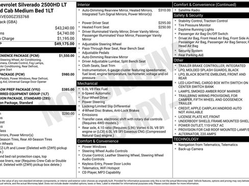 Used 2016 Chevrolet Silverado 2500 LT w/ LT Convenience Package AWD/4WD image 37