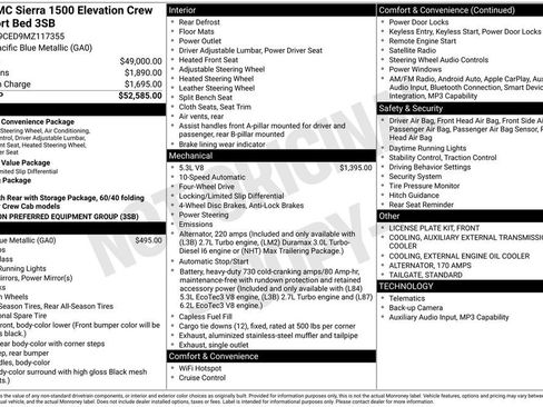 Used 2021 GMC Sierra 1500 Elevation AWD/4WD image 1