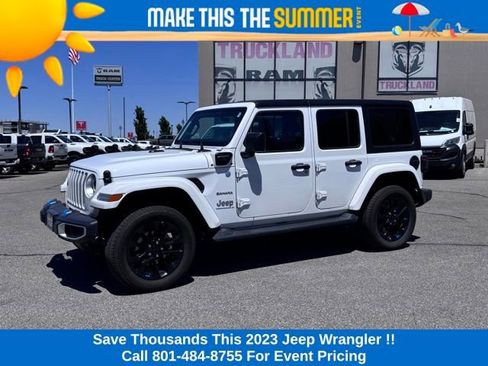 Used 2023 Jeep Wrangler Unlimited Sahara w/ Cold Weather Group AWD/4WD image 1