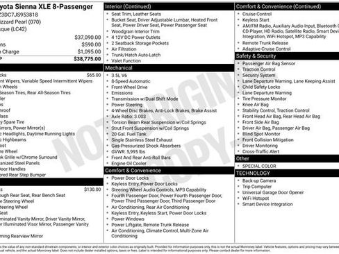 Used 2018 Toyota Sienna XLE FWD image 10