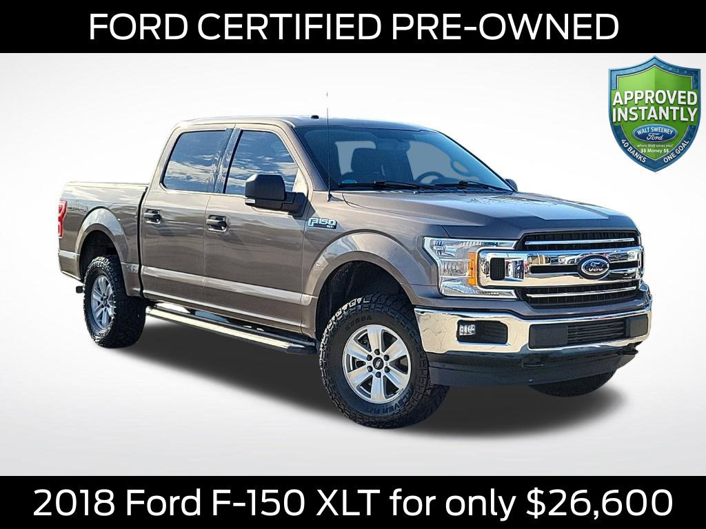 Certified 2018 Ford F150 XLT w/ Equipment Group 301A Mid AWD/4WD image 1