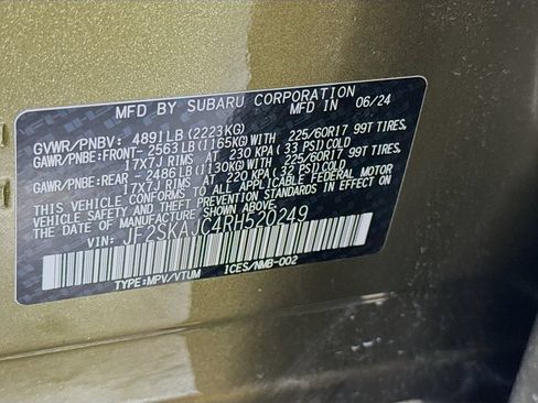 Certified 2024 Subaru Forester Wilderness AWD/4WD image 43