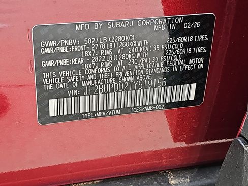 New 2026 Subaru Outback Limited AWD/4WD image 37