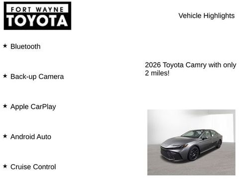 New 2026 Toyota Camry XLE FWD image 7