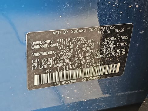 Used 2026 Subaru Outback Wilderness AWD/4WD image 43
