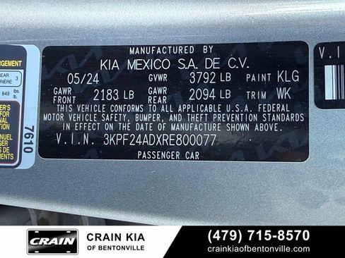 Certified 2024 Kia Forte LXS FWD image 30