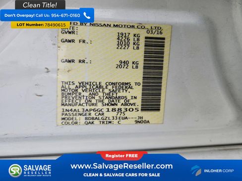 Used 2016 Nissan Altima 2.5 S w/ Power Driver Seat Package image 16