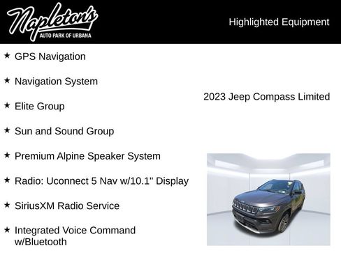 Used 2023 Jeep Compass Limited w/ Elite Group AWD/4WD image 4
