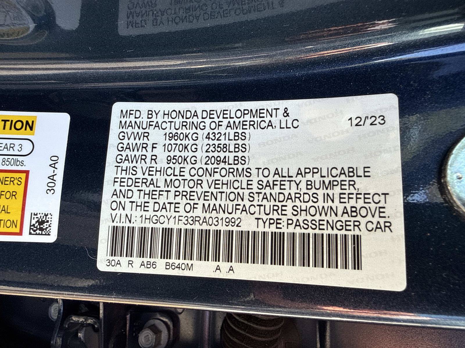 Used 2024 Honda Accord EX image 31