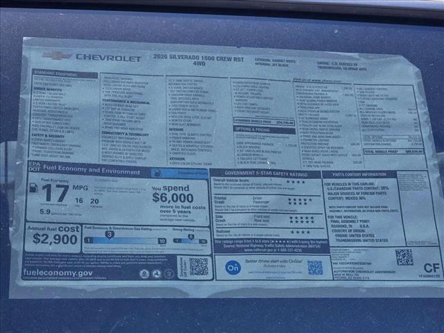 New 2026 Chevrolet Silverado 1500 RST w/ Dark Appearance Package AWD/4WD image 17