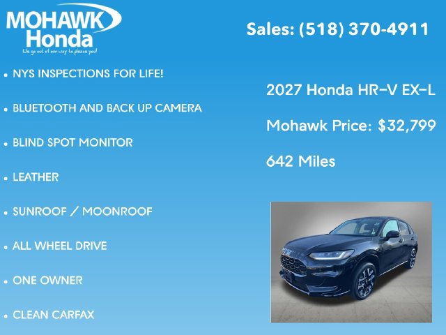 Certified 2027 Honda HR-V EX-L image 8