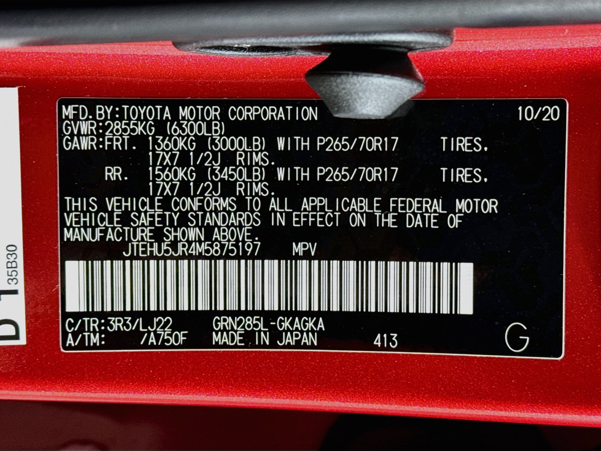 Certified 2021 Toyota 4Runner Venture w/ Moonroof Package AWD/4WD image 34