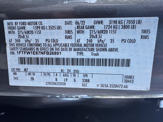 Used 2022 Ford F150 Lariat w/ Equipment Group 502A High AWD/4WD image 31