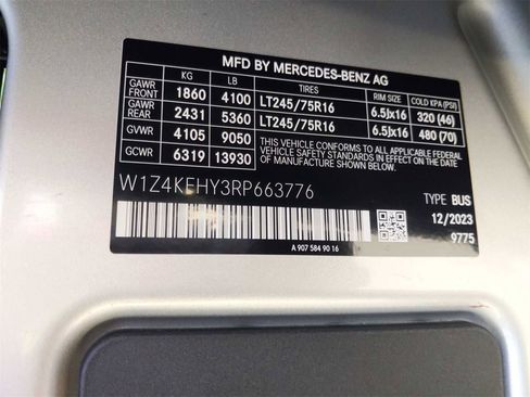 New 2024 Mercedes-Benz Sprinter 2500 image 14