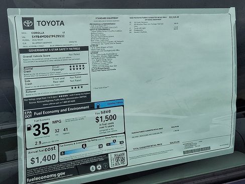 New 2026 Toyota Corolla LE image 7