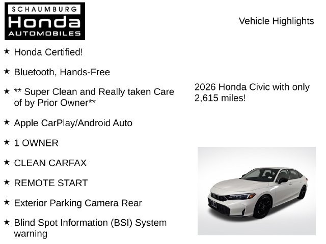 Certified 2026 Honda Civic Sport image 14