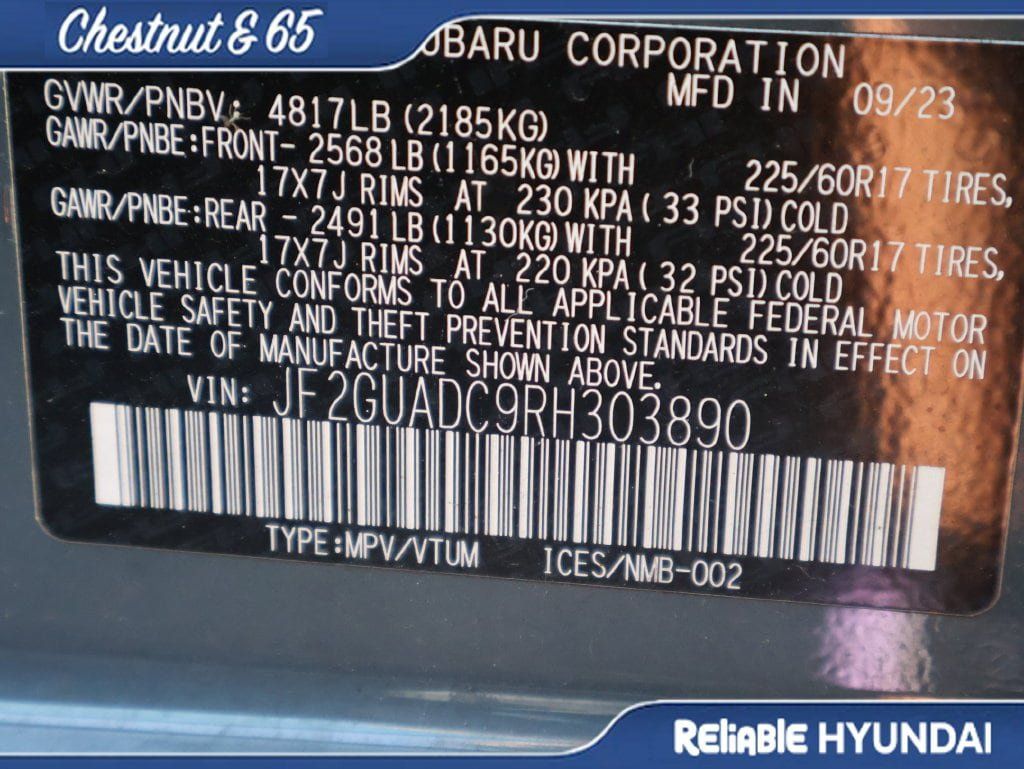 Used 2024 Subaru Crosstrek 2.0i Premium AWD/4WD image 40