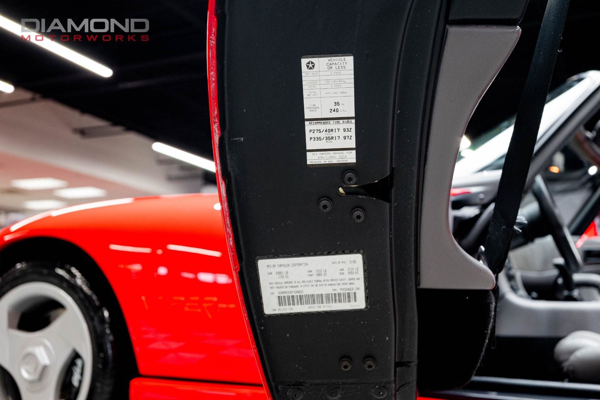 Used 1993 Dodge Viper RT/10 RWD image 80
