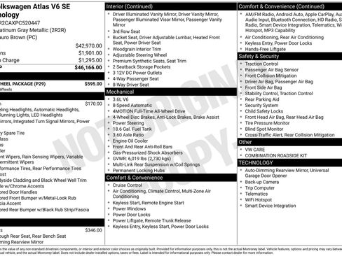 Used 2023 Volkswagen Atlas SE w/ Black Wheel Package AWD/4WD image 3