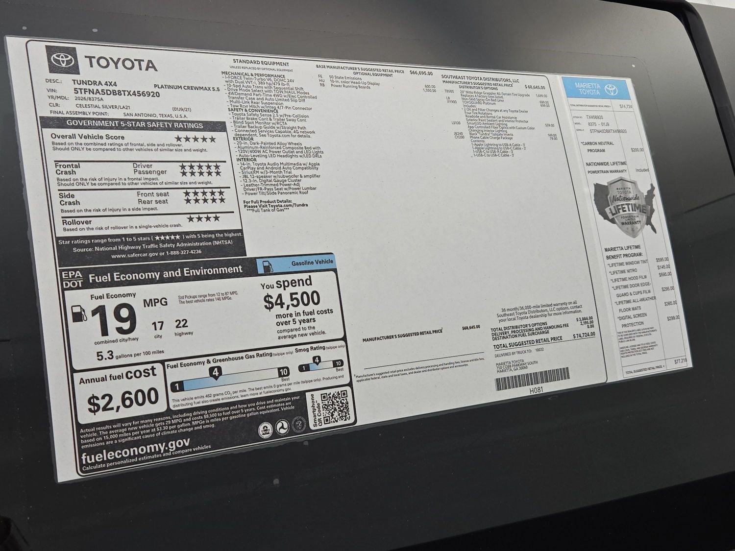 New 2026 Toyota Tundra Platinum AWD/4WD image 28