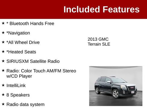 Used 2013 GMC Terrain SLE w/ Chrome Package AWD/4WD image 3