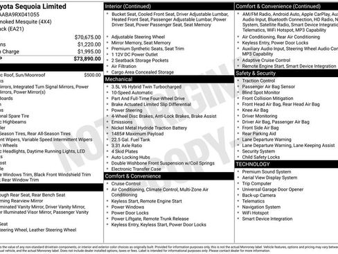 Used 2024 Toyota Sequoia Limited AWD/4WD image 6