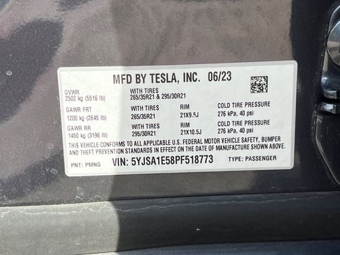 Used 2023 Tesla Model S Standard Range AWD/4WD image 11