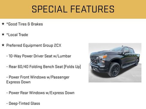 Used 2024 Chevrolet Silverado 1500 Custom Trail Boss w/ Turbomax Blackout Package AWD/4WD image 6