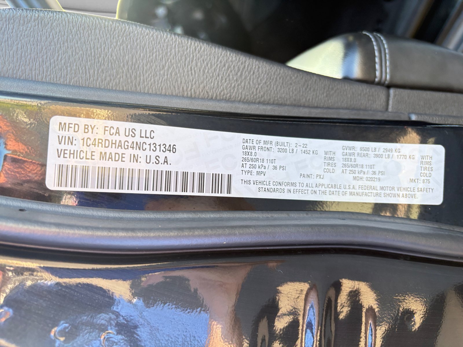 Certified 2022 Dodge Durango SXT RWD image 24