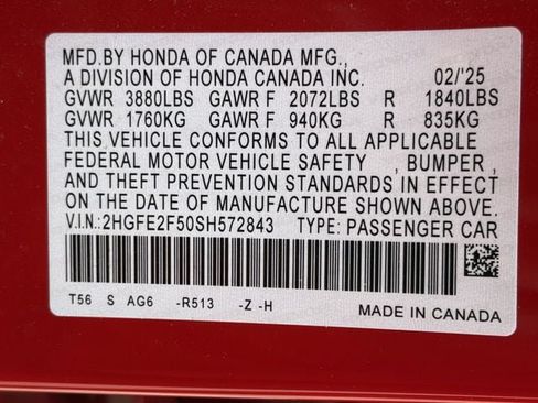 Used 2025 Honda Civic Sport image 26