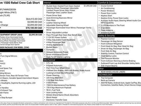 Used 2021 RAM 1500 Rebel w/ Level 1 Equipment Group AWD/4WD image 29