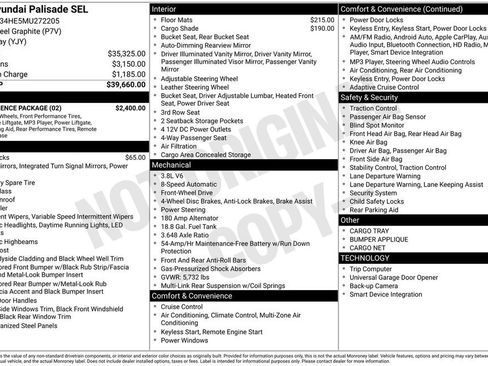 Used 2021 Hyundai Palisade SEL w/ Convenience Package image 7