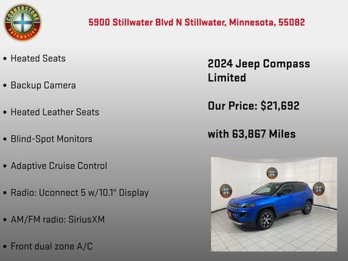Used 2024 Jeep Compass Limited AWD/4WD image 5