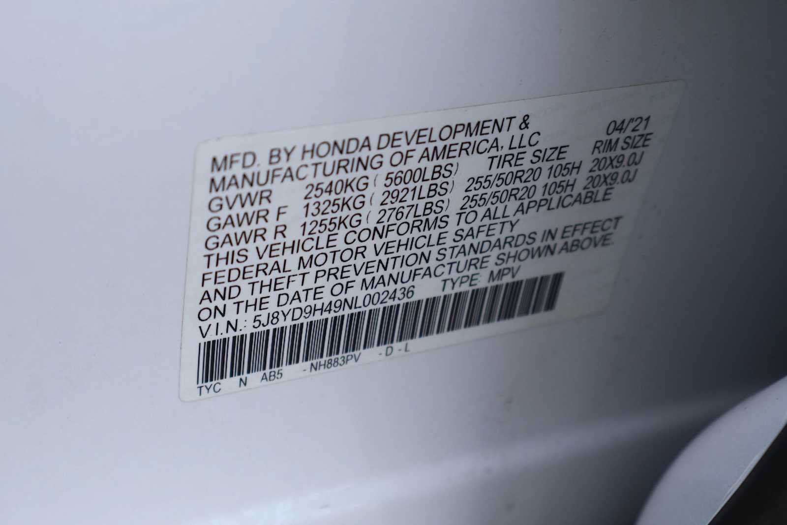 Certified 2022 Acura MDX w/ Technology Package FWD image 21