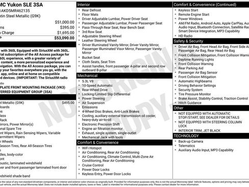 Used 2021 GMC Yukon SLE RWD image 29