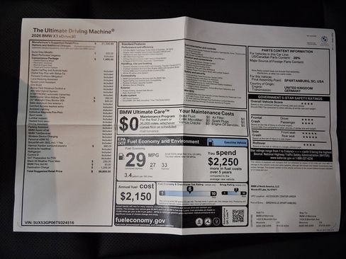 New 2026 BMW X3 xDrive30 w/ Convenience Package image 31