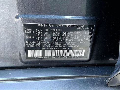 Used 2013 Subaru Outback 2.5i Limited AWD/4WD image 9