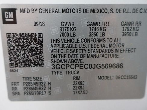 Used 2018 Chevrolet Silverado 1500 Custom w/ Custom Value Package RWD image 44