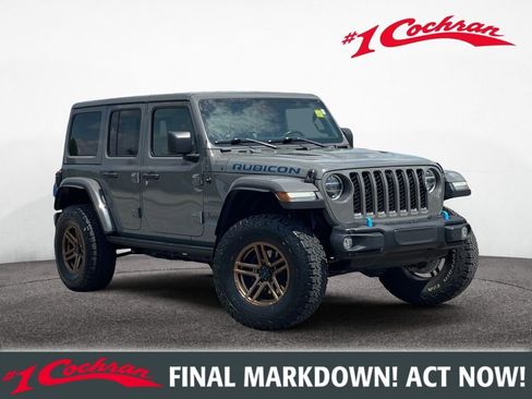 Used 2021 Jeep Wrangler Unlimited Rubicon 4xe w/ Steel Bumper Group AWD/4WD image 1