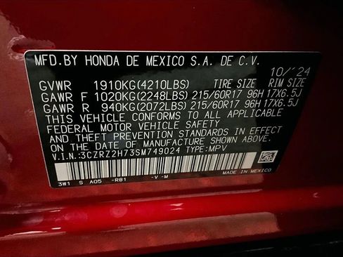 Used 2025 Honda HR-V EX-L image 32