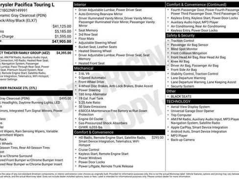 Used 2022 Chrysler Pacifica Touring-L w/ Uconnect Theater Family Group image 4