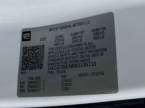 Used 2022 Chevrolet Colorado W/T w/ WT Convenience Package image 31