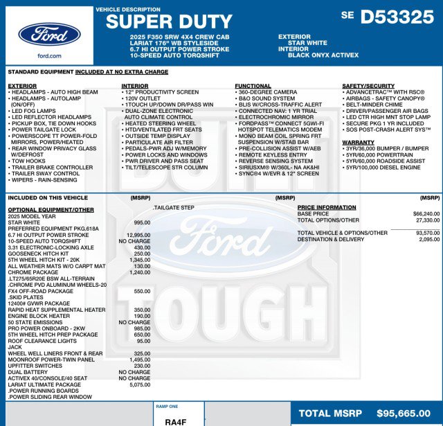 Used 2025 Ford F350 Lariat w/ Lariat Ultimate Package AWD/4WD image 10