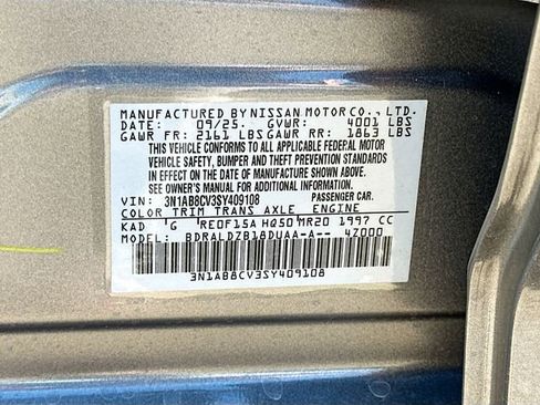 New 2025 Nissan Sentra SV w/ All-Weather Package image 8