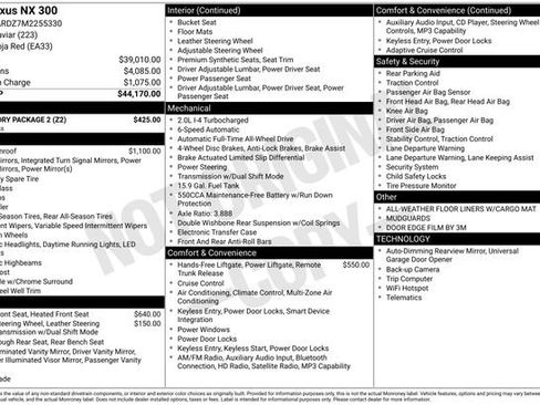 Used 2021 Lexus NX 300 AWD w/ Accessory Package 2 image 5