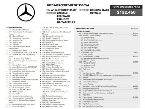 Used 2023 Mercedes-Benz S 580 4MATIC Sedan image 79