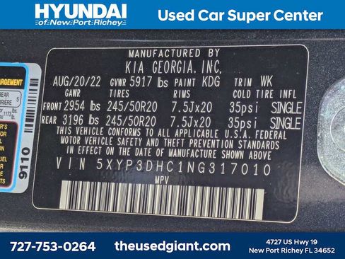 Used 2022 Kia Telluride EX w/ EX Premium Package image 48