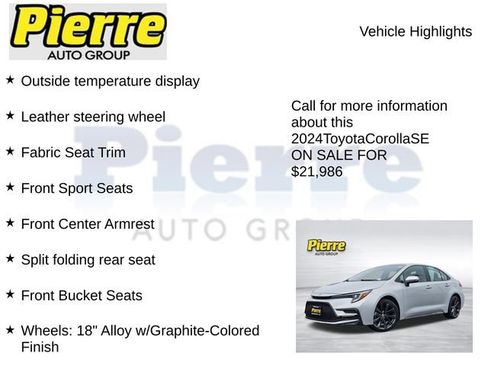 Used 2024 Toyota Corolla SE FWD image 22