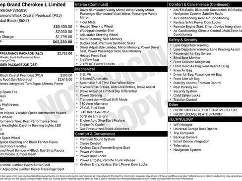 Used 2023 Jeep Grand Cherokee L Limited w/ Black Appearance Package AWD/4WD image 4